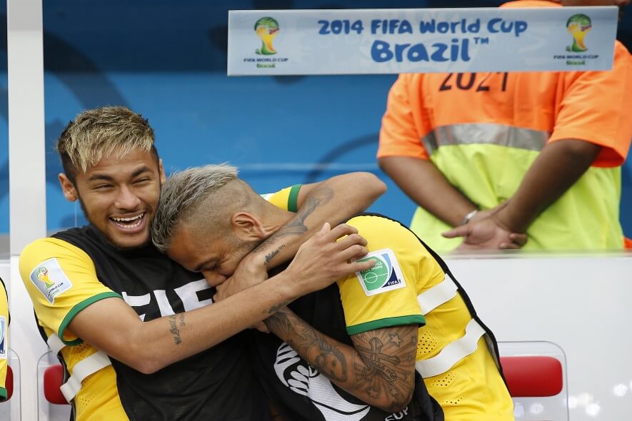 Apostas Copa America Brasil - Neymar e Dani Alves