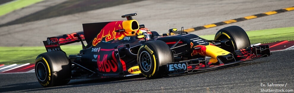 Barcelona Spain February 27 March 2 2017 Max Verstappen young driver Red Bull Racing F1 Team on track at Formula One testing at Catalunya circuit in Barcelona Spain BANNER2