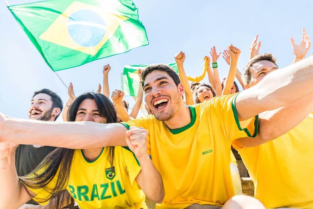 Brasil Fans celbrating Champion Copa America