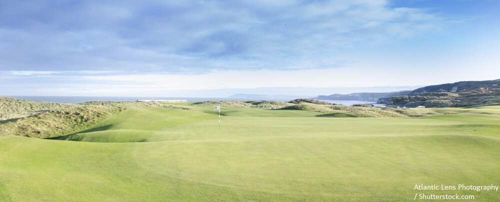 Portrush Co. Antrim N.Ireland. Feb 18th 2015 Taken on the Royal Portrush Golf Club Course in 2015. This course with some changes is to host the 2019 British Open