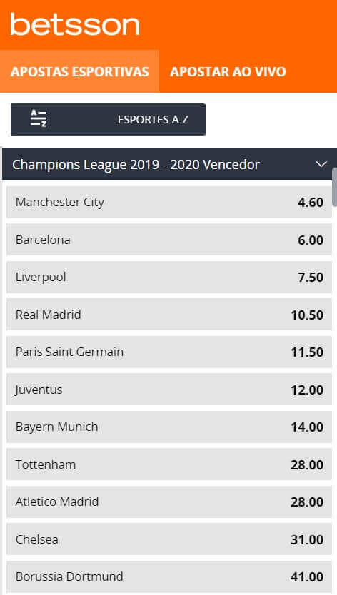 Liga campeoes outright